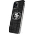 NFL San Franciso 49ers Black & White iPhone 12 Pro Max Skin